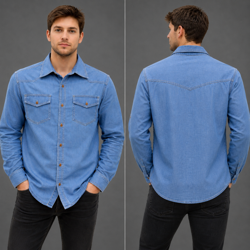 premium denim full sleeves shirts