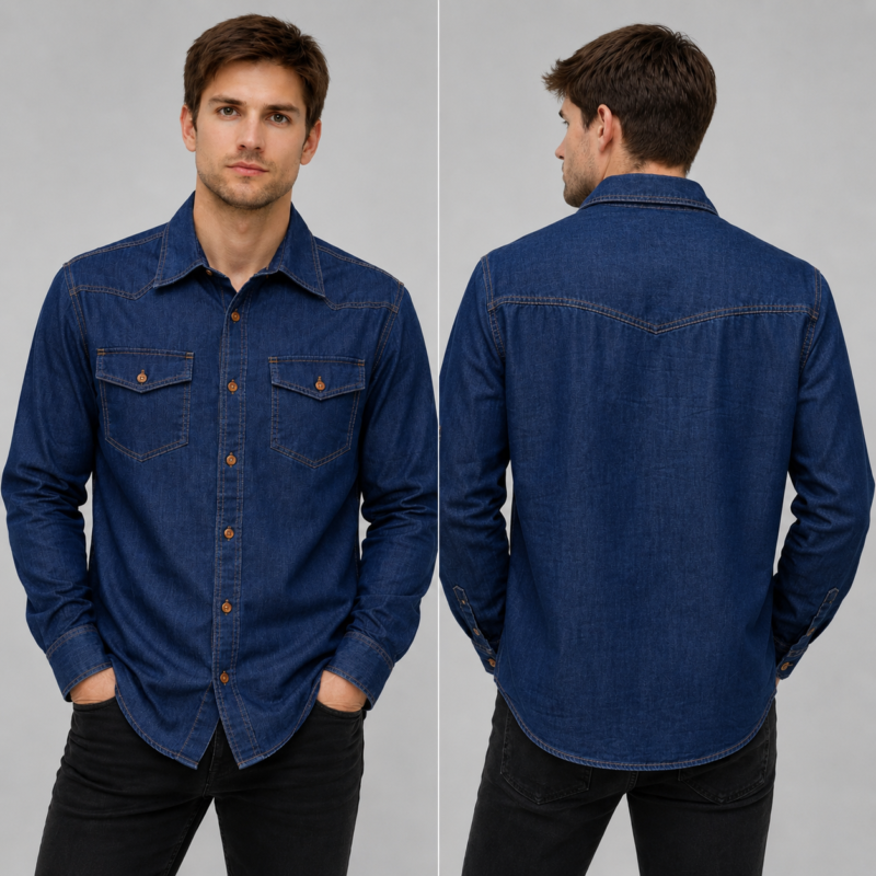premium denim full sleeves shirts
